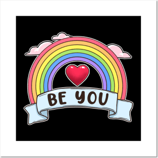 Pride Shirt Women Rainbow Graphic Tees Funny Be You Letter T Shirt LGBT Equality Posters and Art